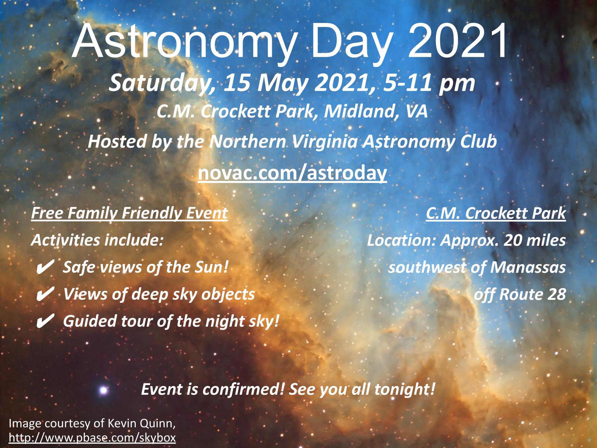 May 15 – Astronomy Day 2021