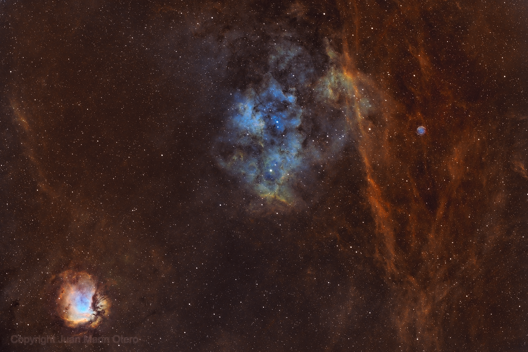 NOVAC imager Juan Marin Otero captures Abell 71 region in Cygnus